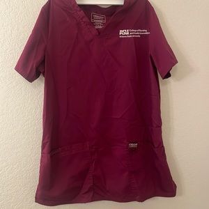 Cherokee ASU Nursing Scrub Top; Size small; Comfortable fit